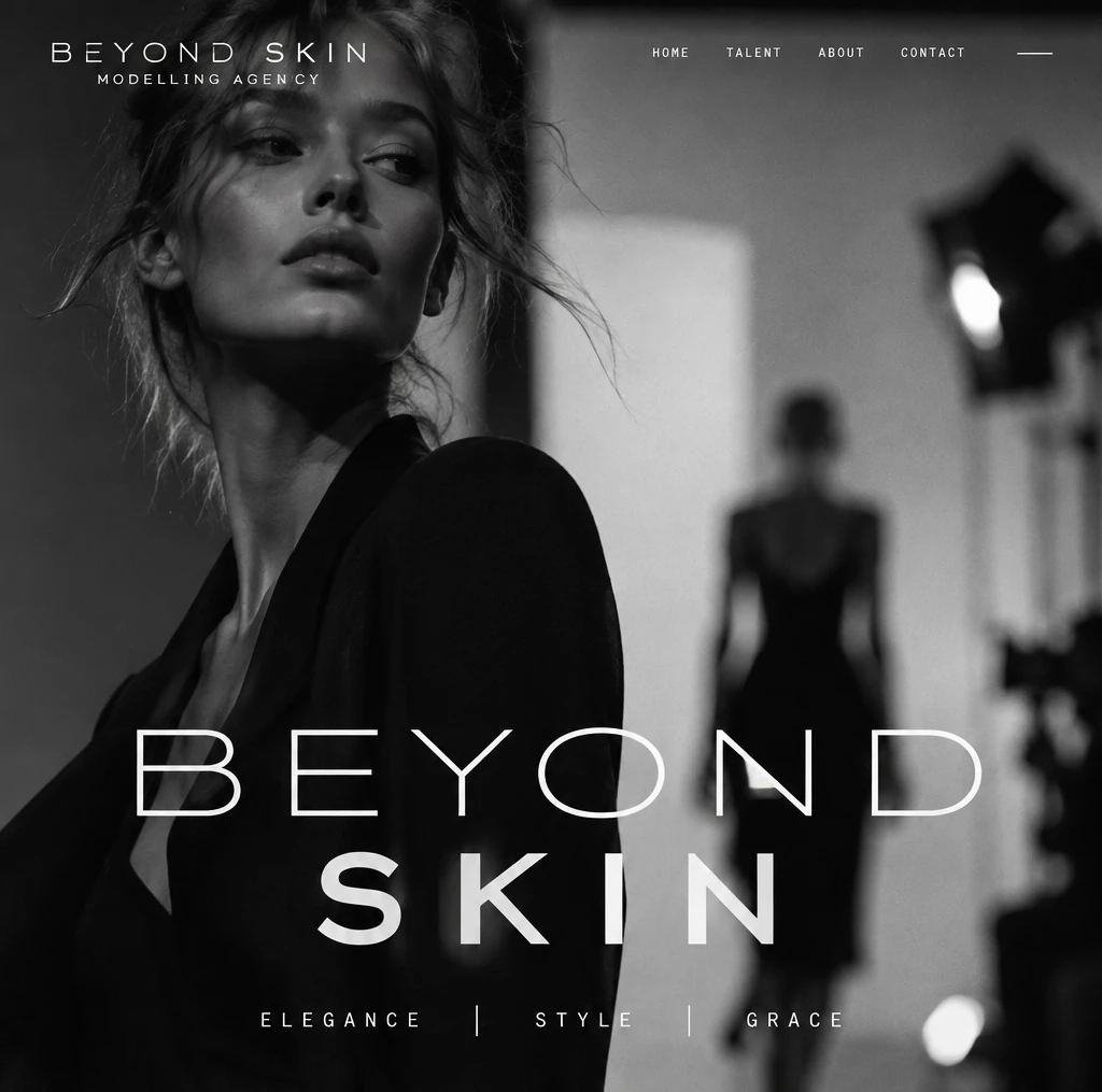 Beyond Skin website by A91 Design